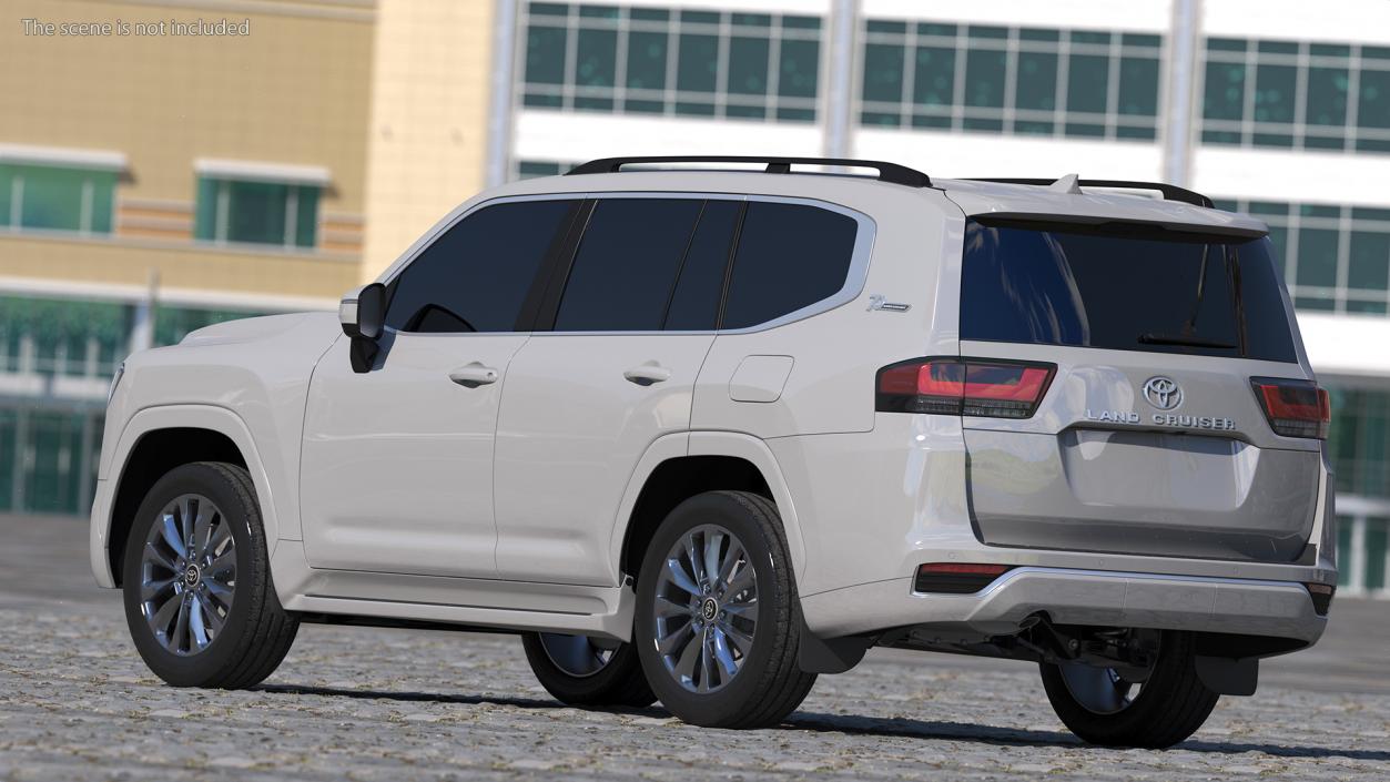 3D model Toyota Land Cruiser Silver 2022 Exterior Only