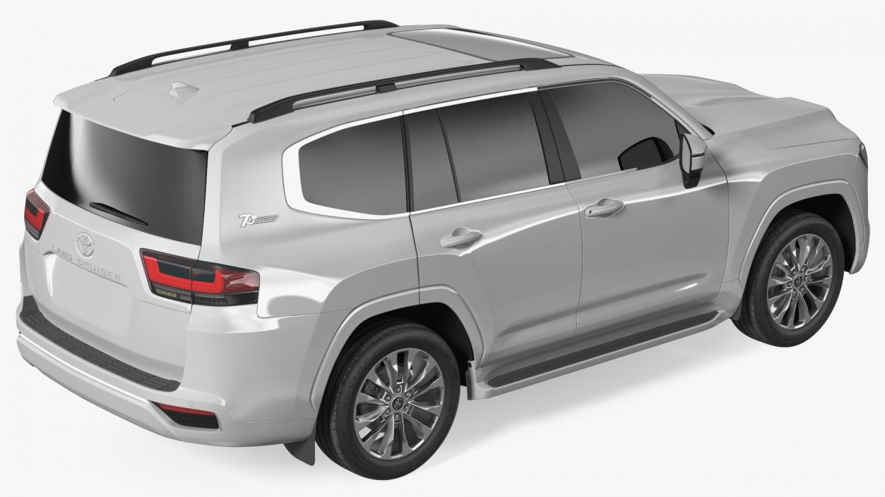 3D model Toyota Land Cruiser Silver 2022 Exterior Only