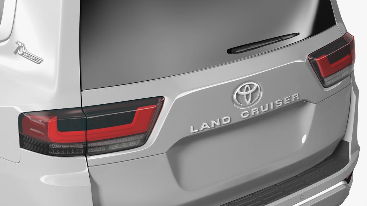 3D model Toyota Land Cruiser Silver 2022 Exterior Only