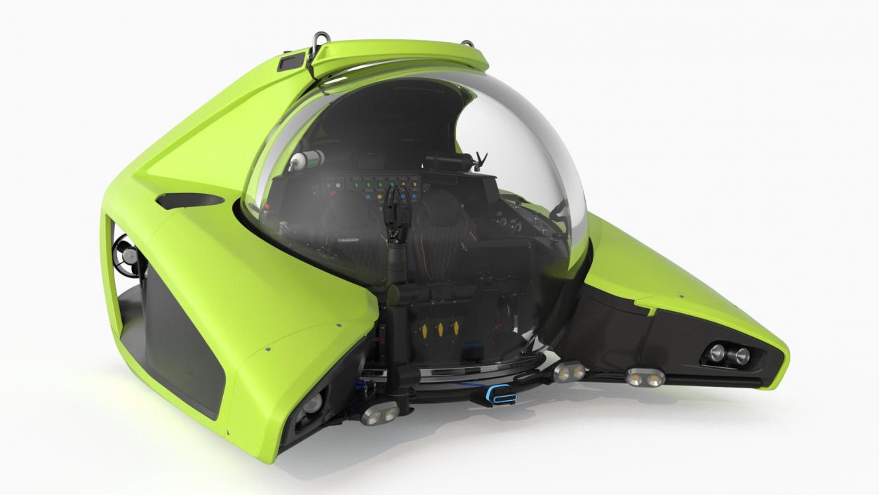 U-Boat Worx NEMO Submersible Vehicle Green 3D