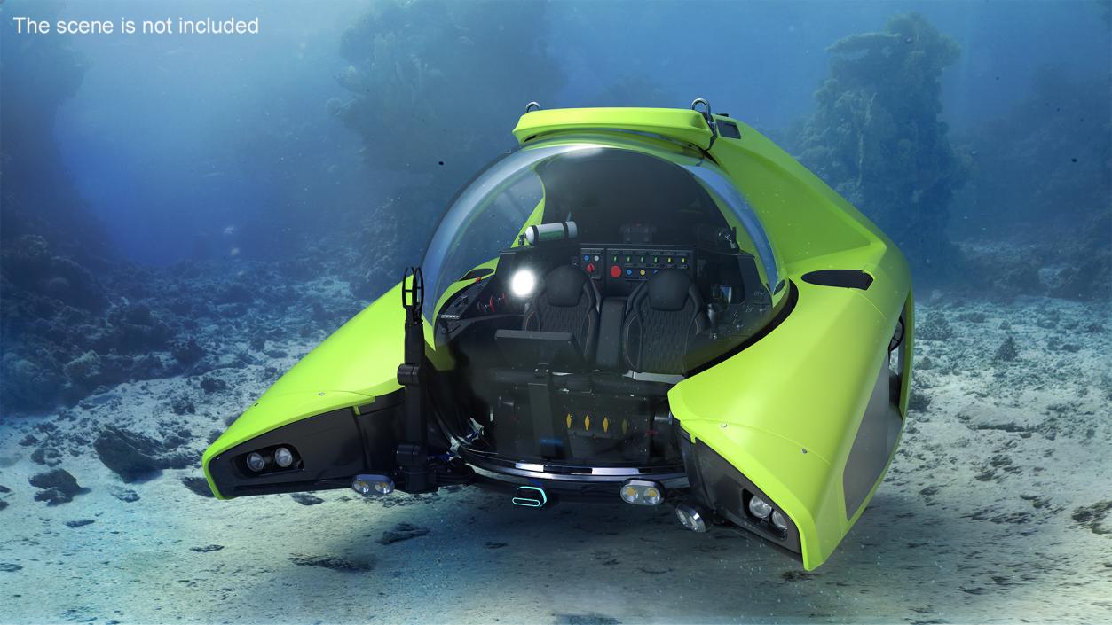 U-Boat Worx NEMO Submersible Vehicle Green 3D