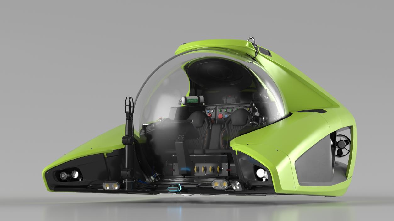 U-Boat Worx NEMO Submersible Vehicle Green 3D