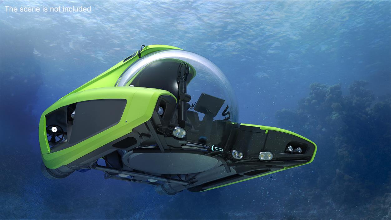 U-Boat Worx NEMO Submersible Vehicle Green 3D