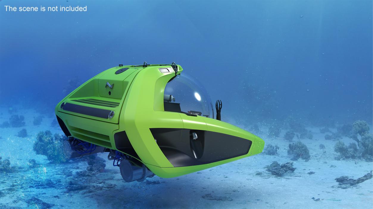 U-Boat Worx NEMO Submersible Vehicle Green 3D