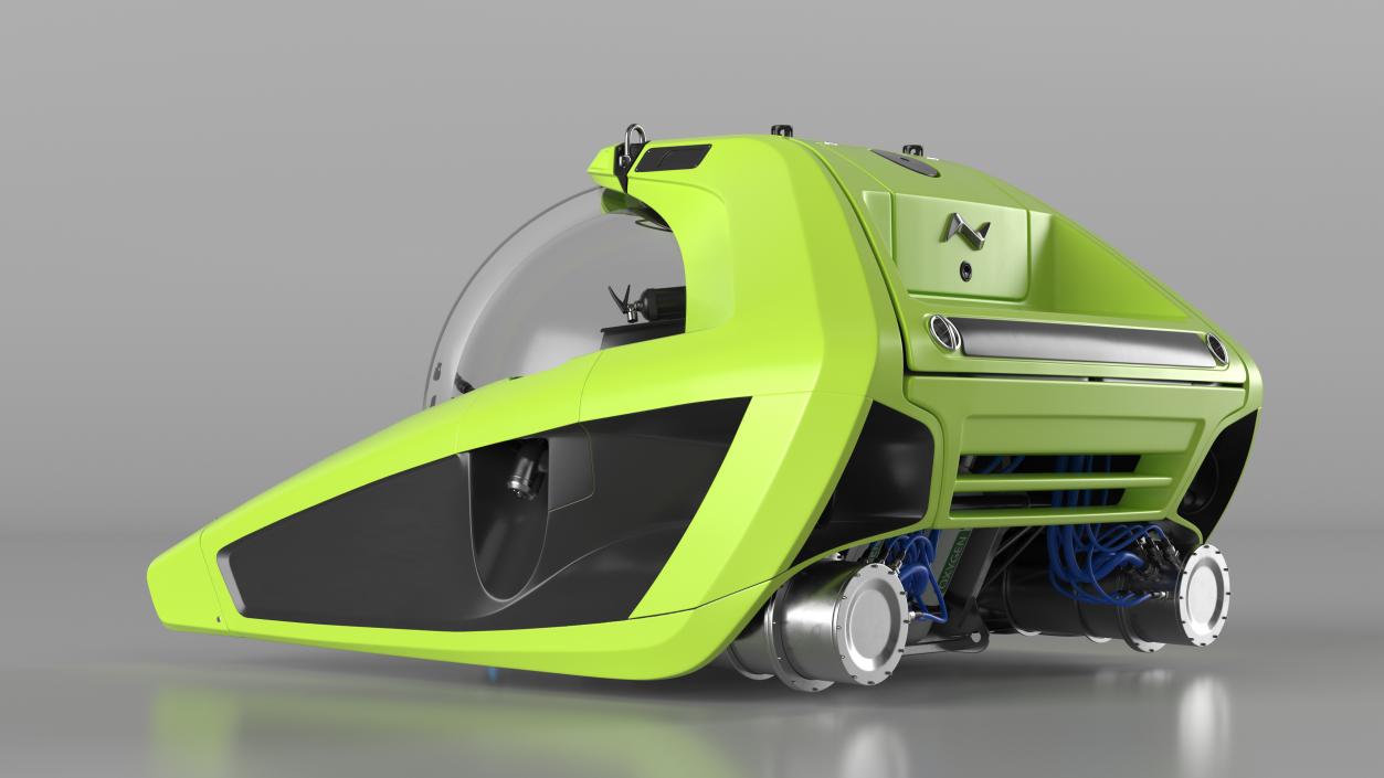 U-Boat Worx NEMO Submersible Vehicle Green 3D