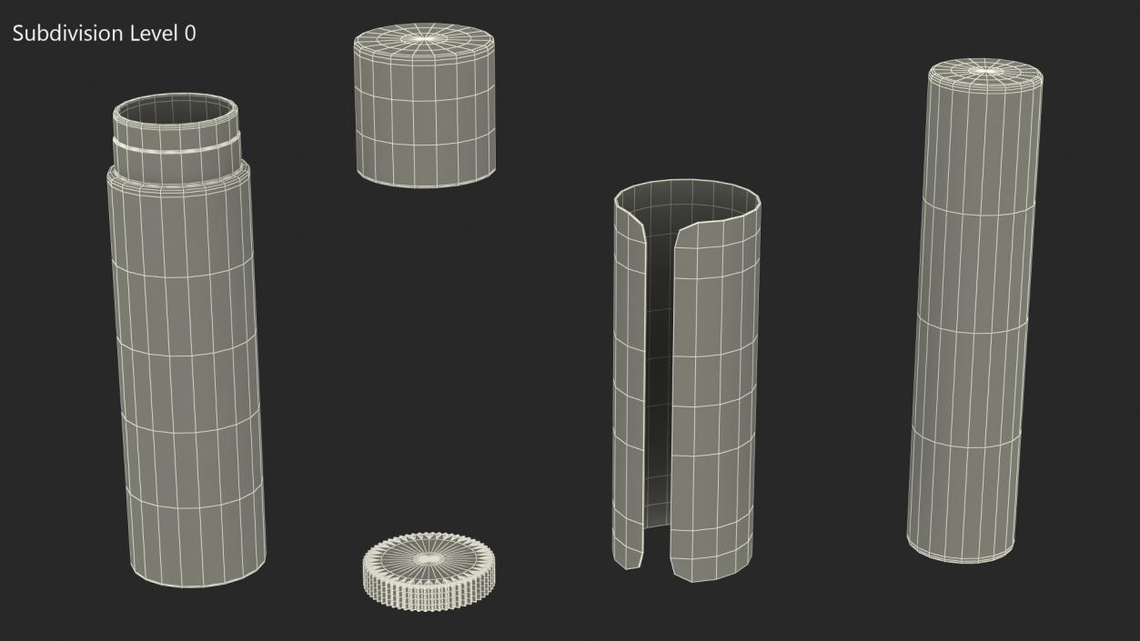 Lip Balm Green 3D model