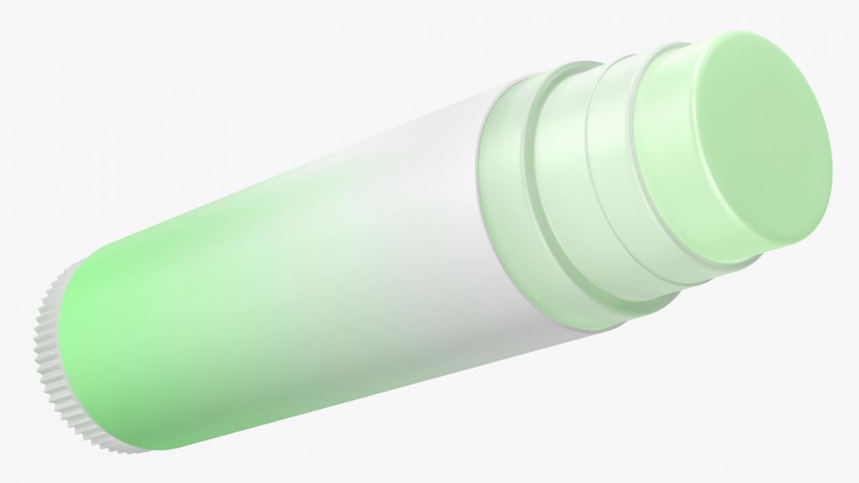 Lip Balm Green 3D model