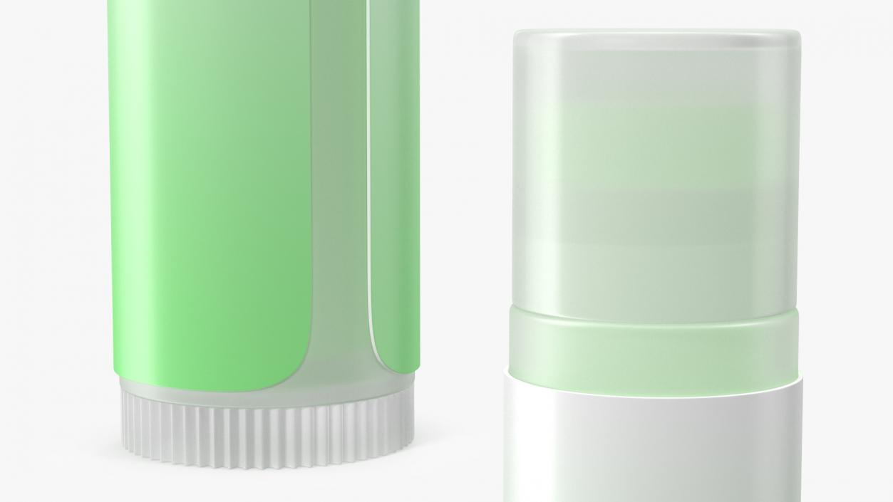 Lip Balm Green 3D model