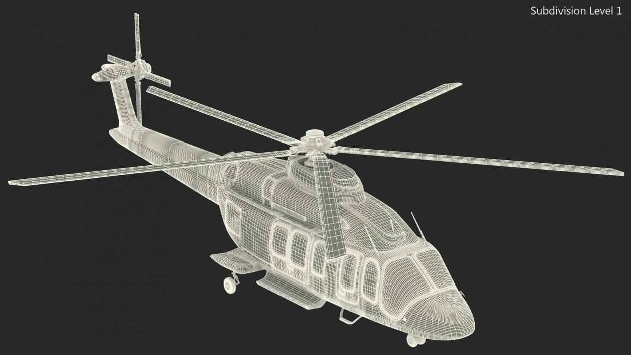 3D model Corporate Helicopter Generic Rigged