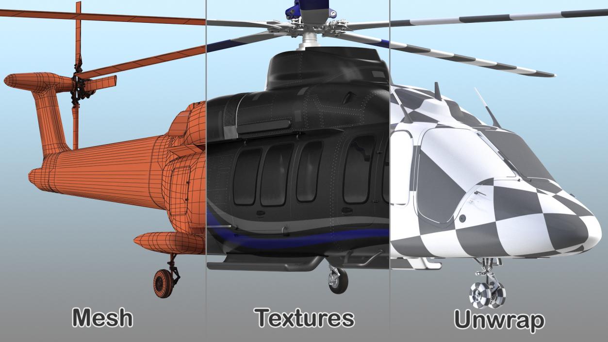 3D model Corporate Helicopter Generic Rigged