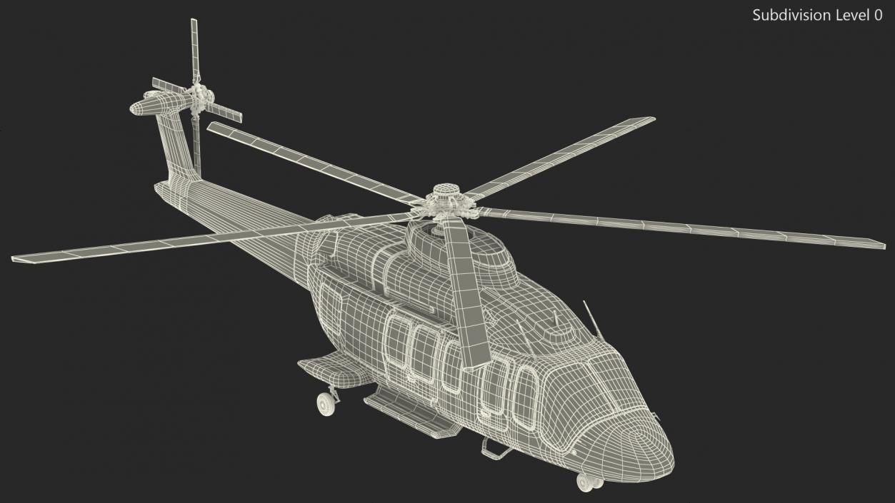 3D model Corporate Helicopter Generic Rigged