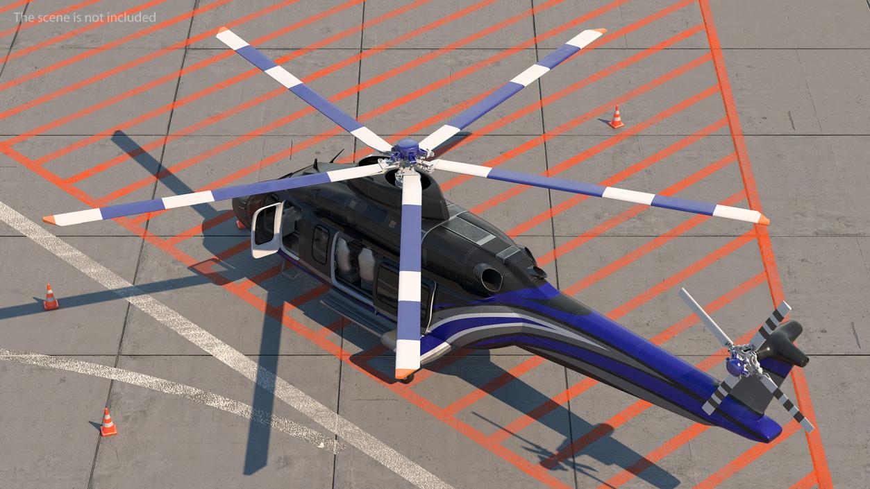 3D model Corporate Helicopter Generic Rigged