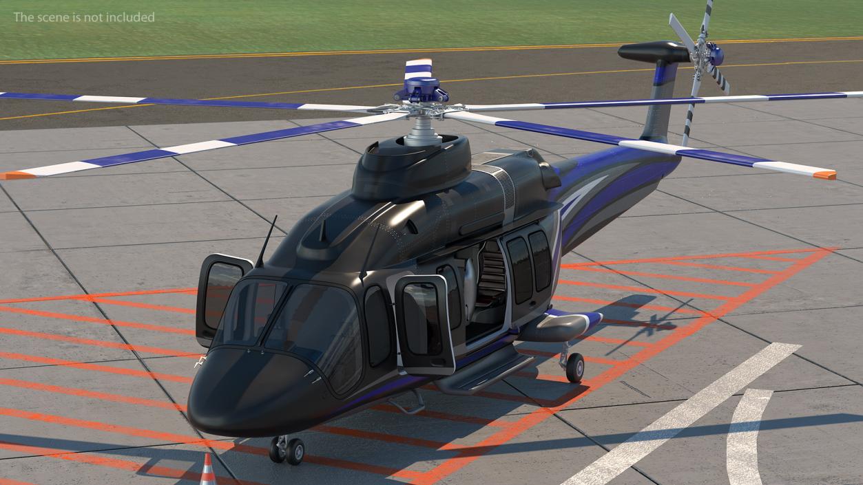 3D model Corporate Helicopter Generic Rigged