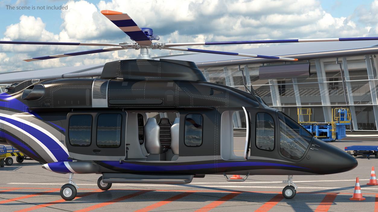 3D model Corporate Helicopter Generic Rigged