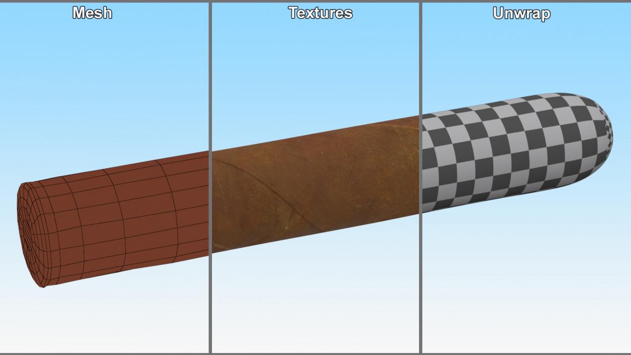 Cuban Cigar Short 2 3D model