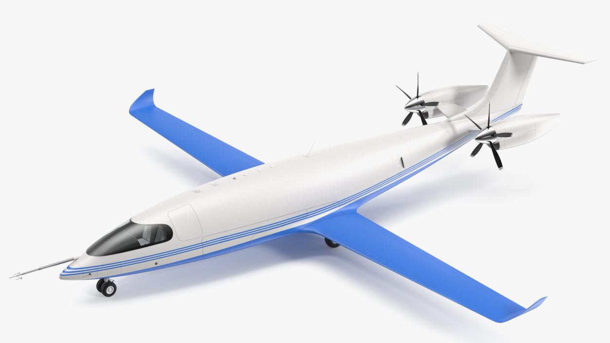 Electric Cargo Aircraft Rigged for Cinema 4D 3D model