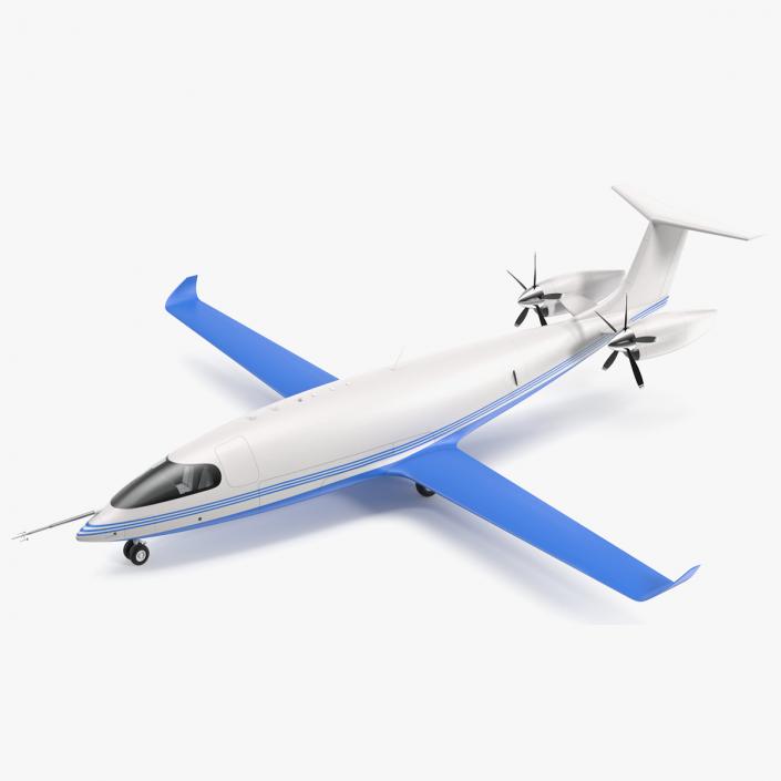 Electric Cargo Aircraft Rigged for Cinema 4D 3D model