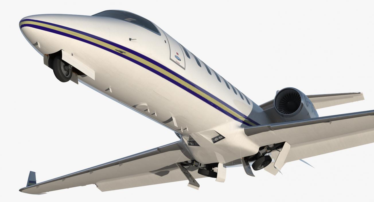 Business Jet Bombardier Learjet 45 3D model