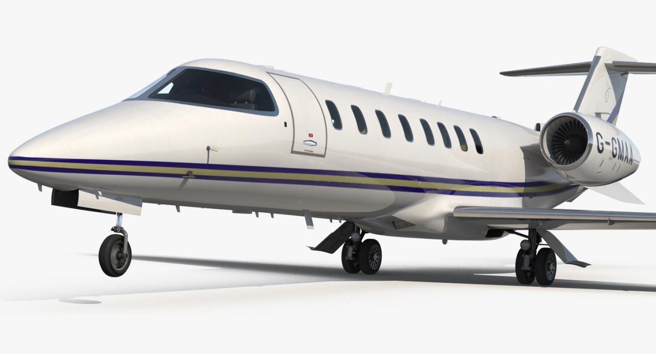 Business Jet Bombardier Learjet 45 3D model