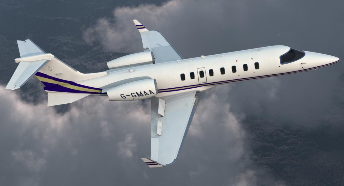 Business Jet Bombardier Learjet 45 3D model