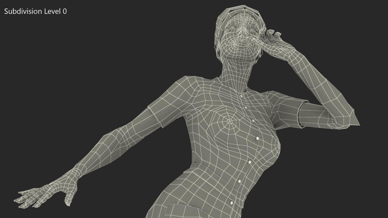 Woman in Nurse Costume 3D