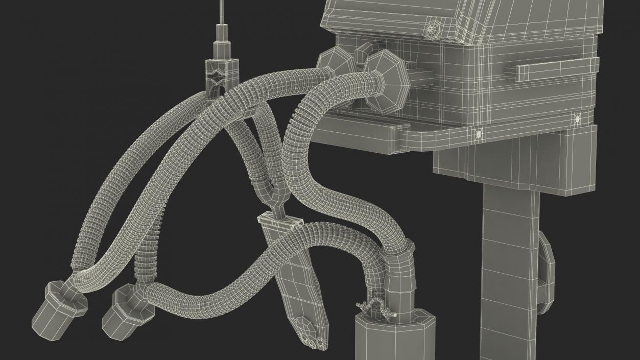 3D Medical Breathing Ventilator model