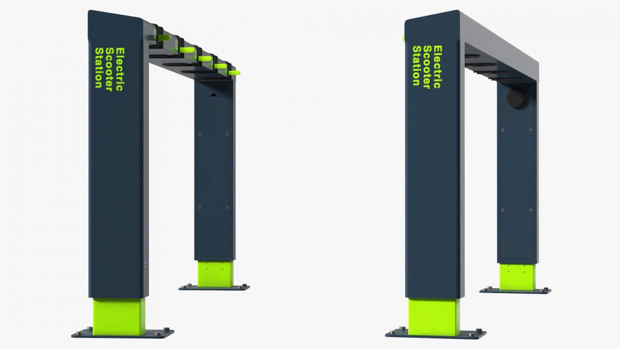 Electric Scooter Station 3D model