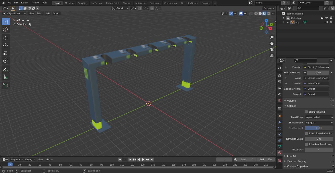 Electric Scooter Station 3D model