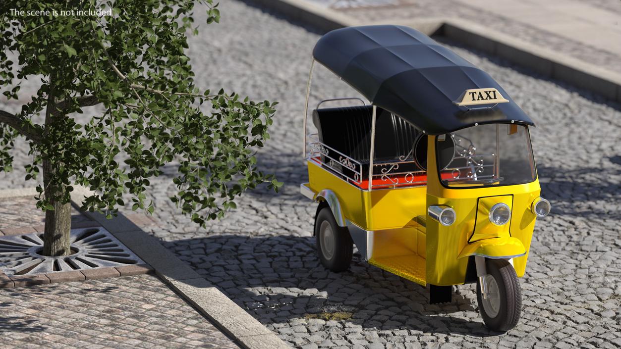 Three Wheeler Auto Rickshaw 3D