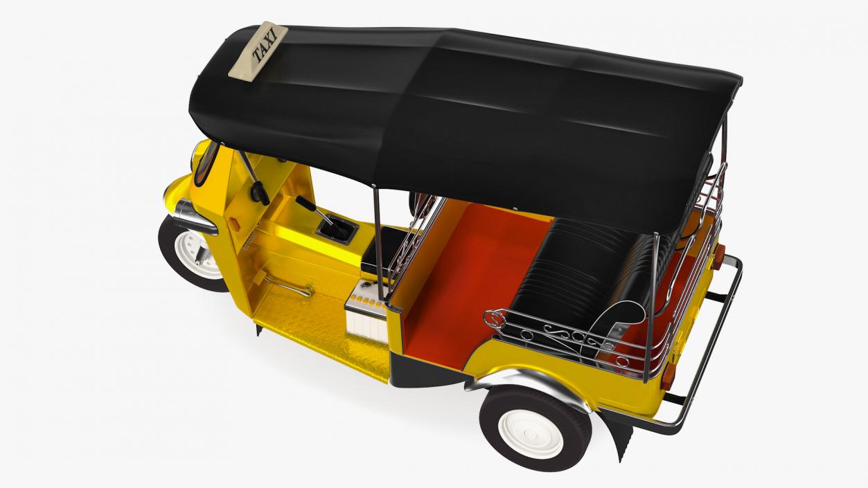 Three Wheeler Auto Rickshaw 3D