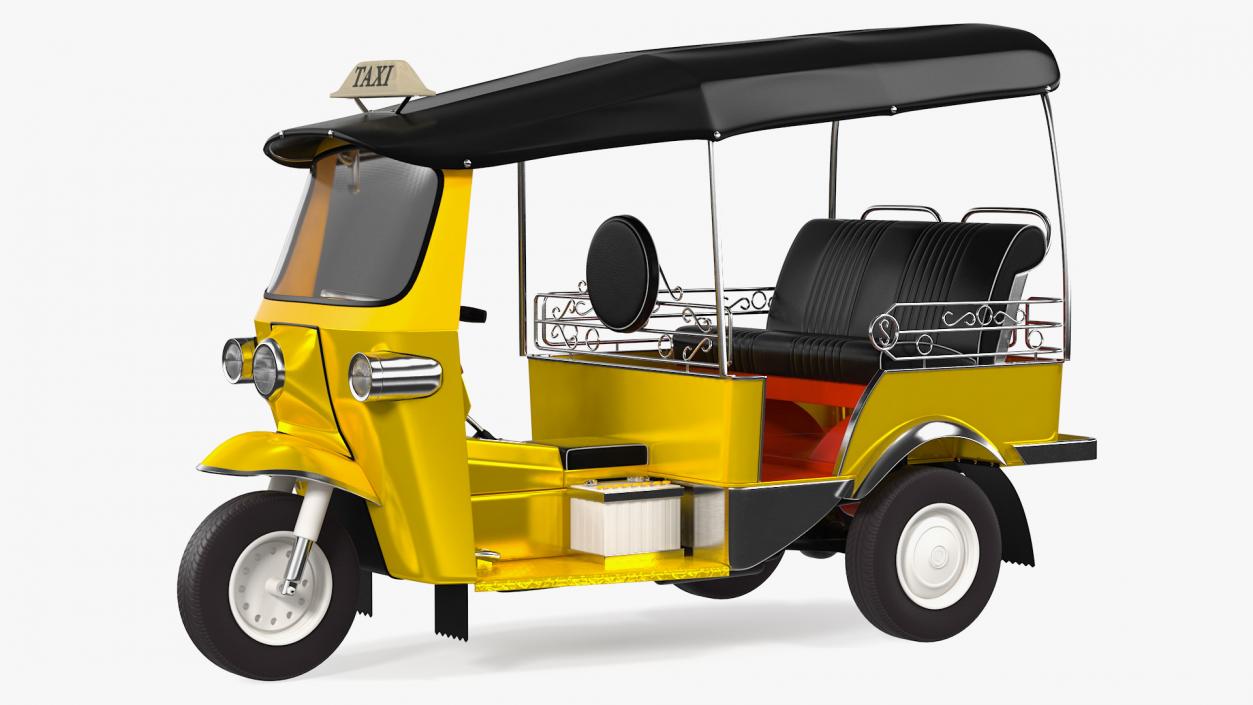 Three Wheeler Auto Rickshaw 3D