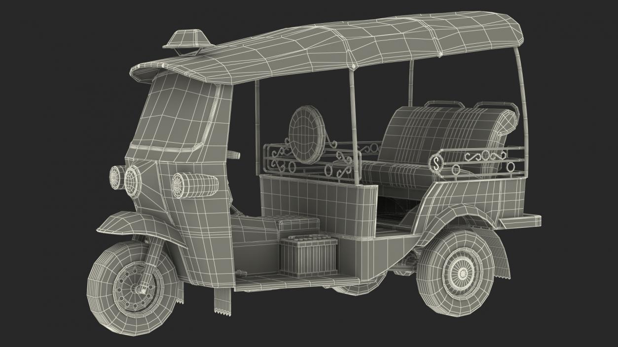 Three Wheeler Auto Rickshaw 3D