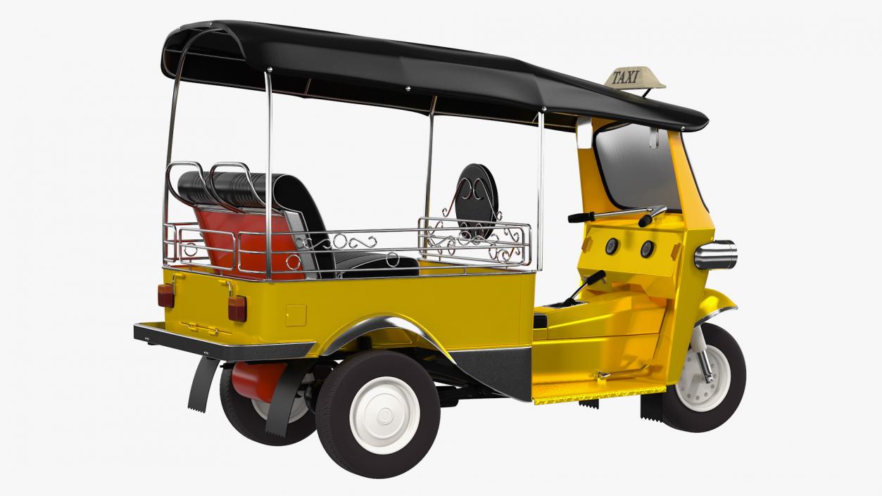 Three Wheeler Auto Rickshaw 3D