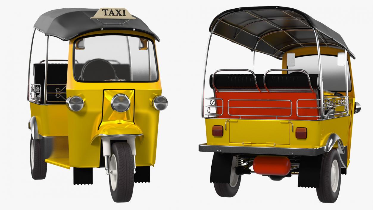 Three Wheeler Auto Rickshaw 3D