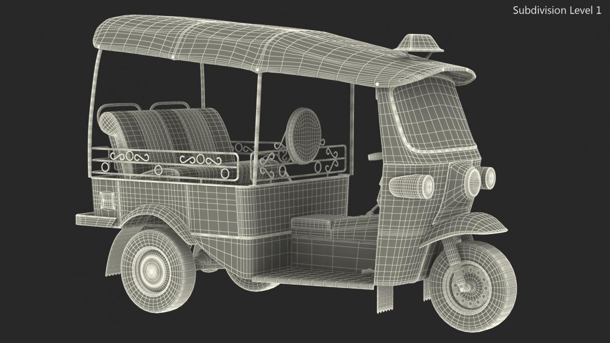 Three Wheeler Auto Rickshaw 3D