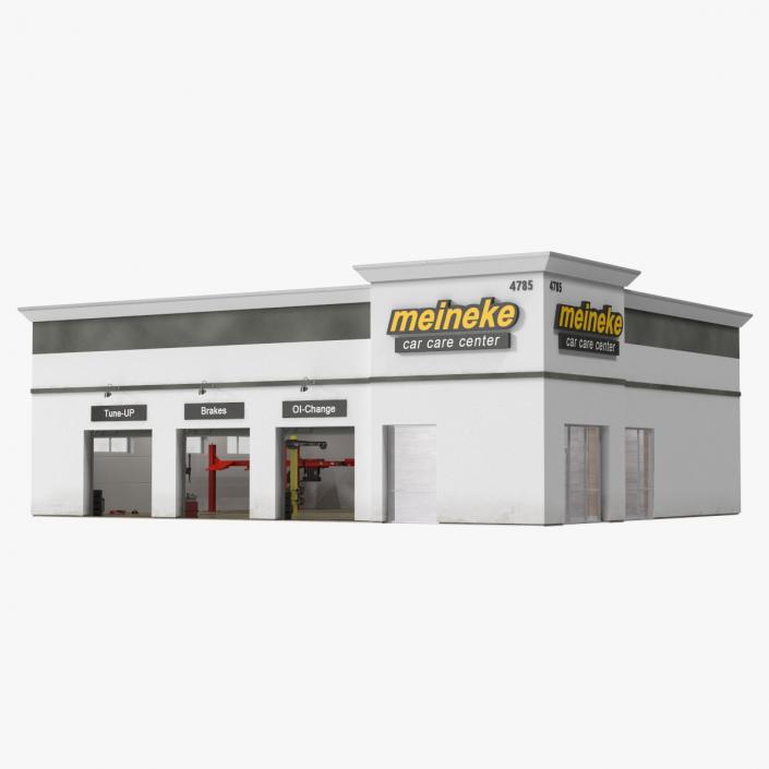 3D model Car Service Building