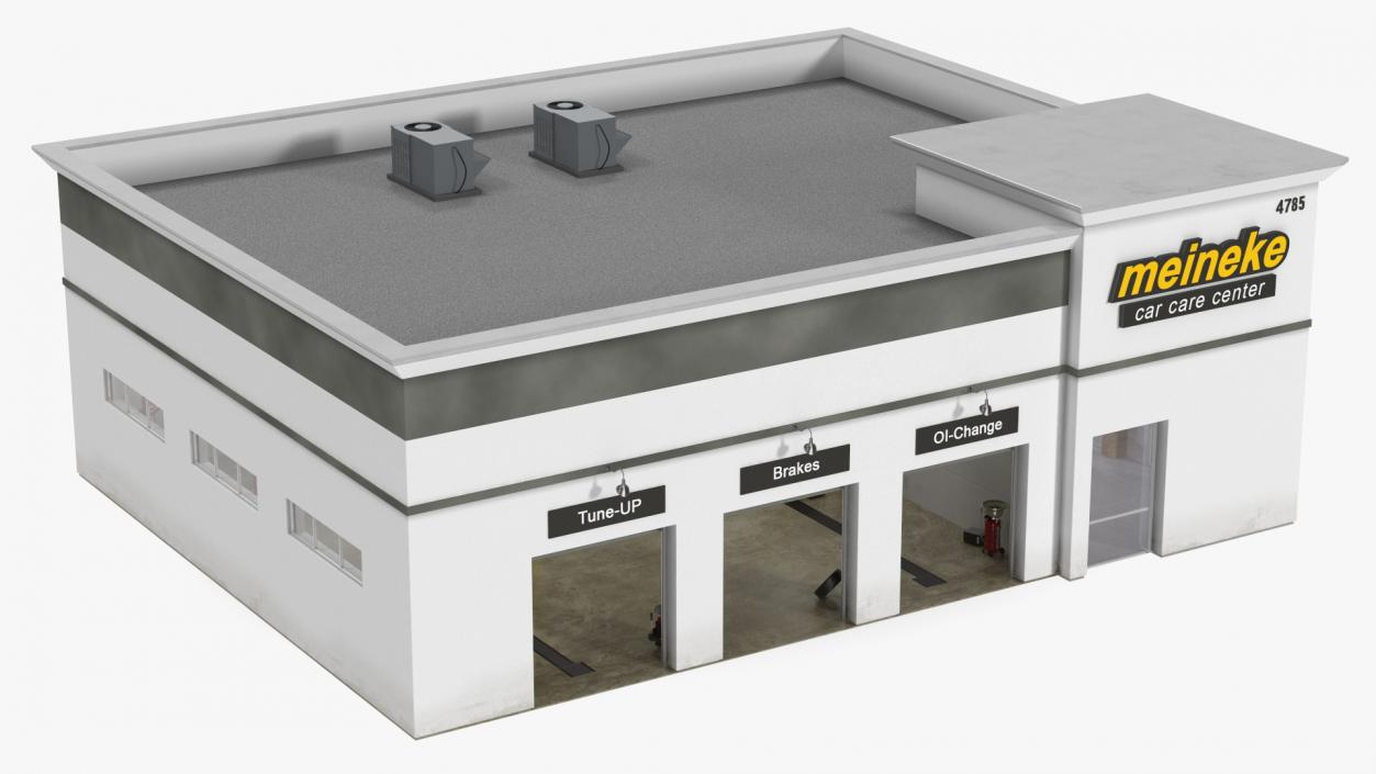 3D model Car Service Building