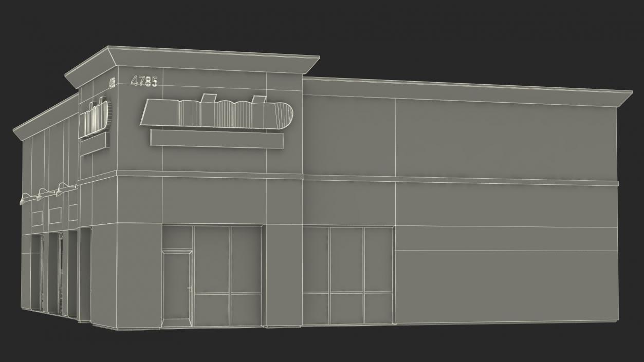 3D model Car Service Building