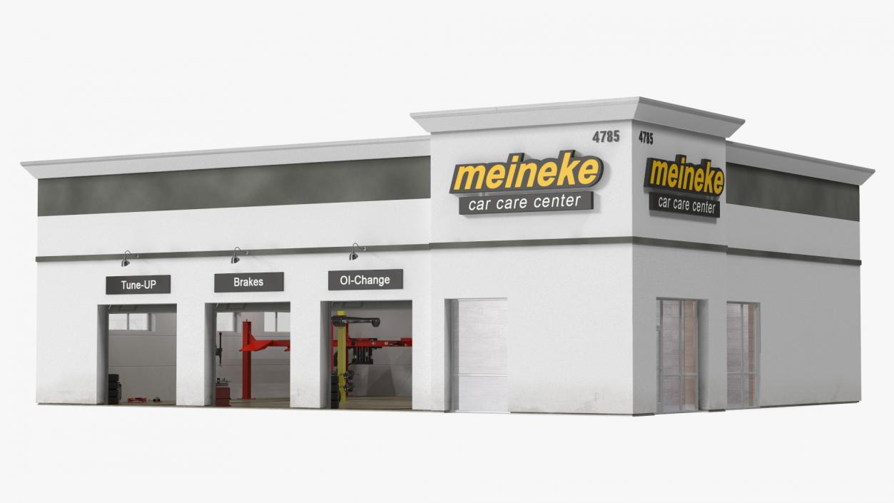 3D model Car Service Building