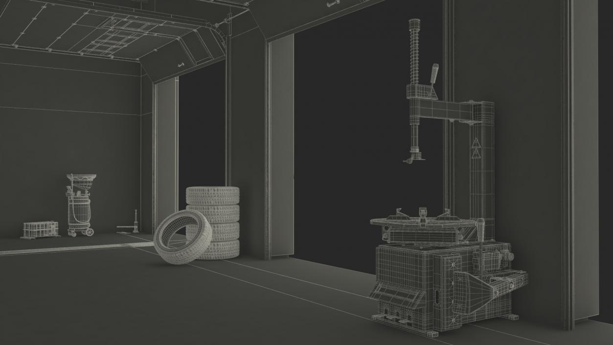 3D model Car Service Building