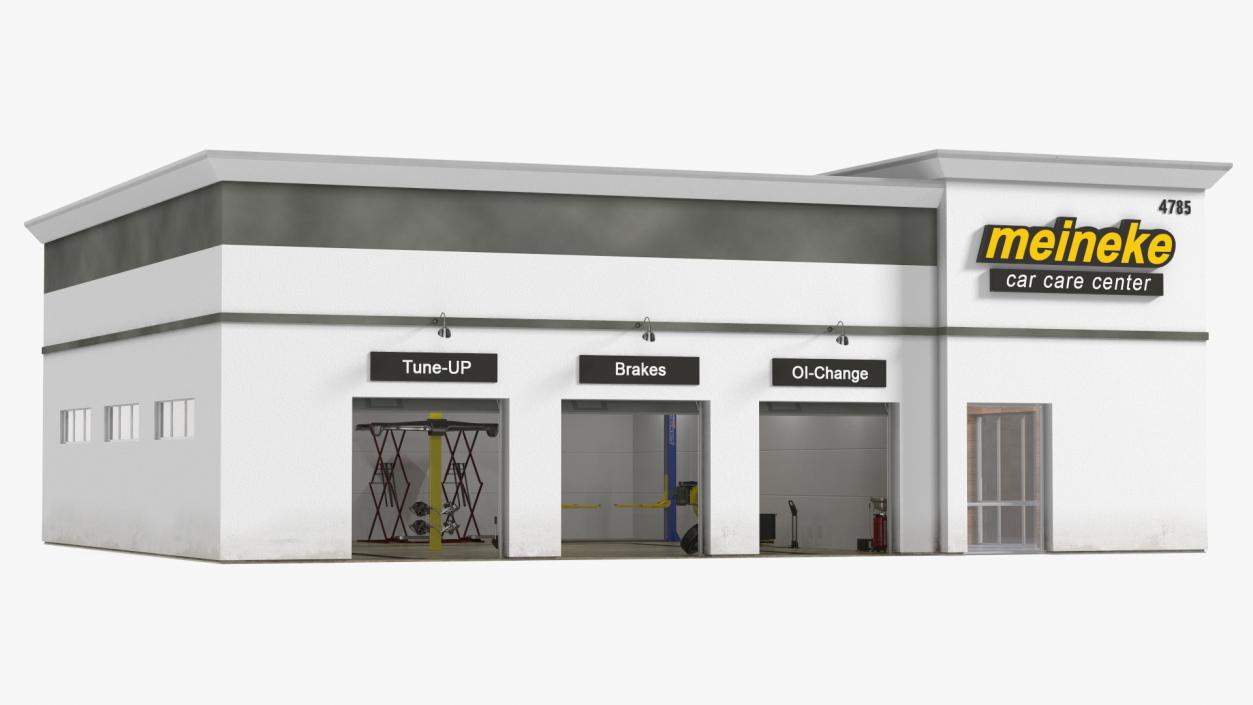 3D model Car Service Building