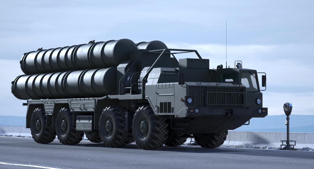 S-300 and S-400 Launch Vehicles Rigged Collection 3D model