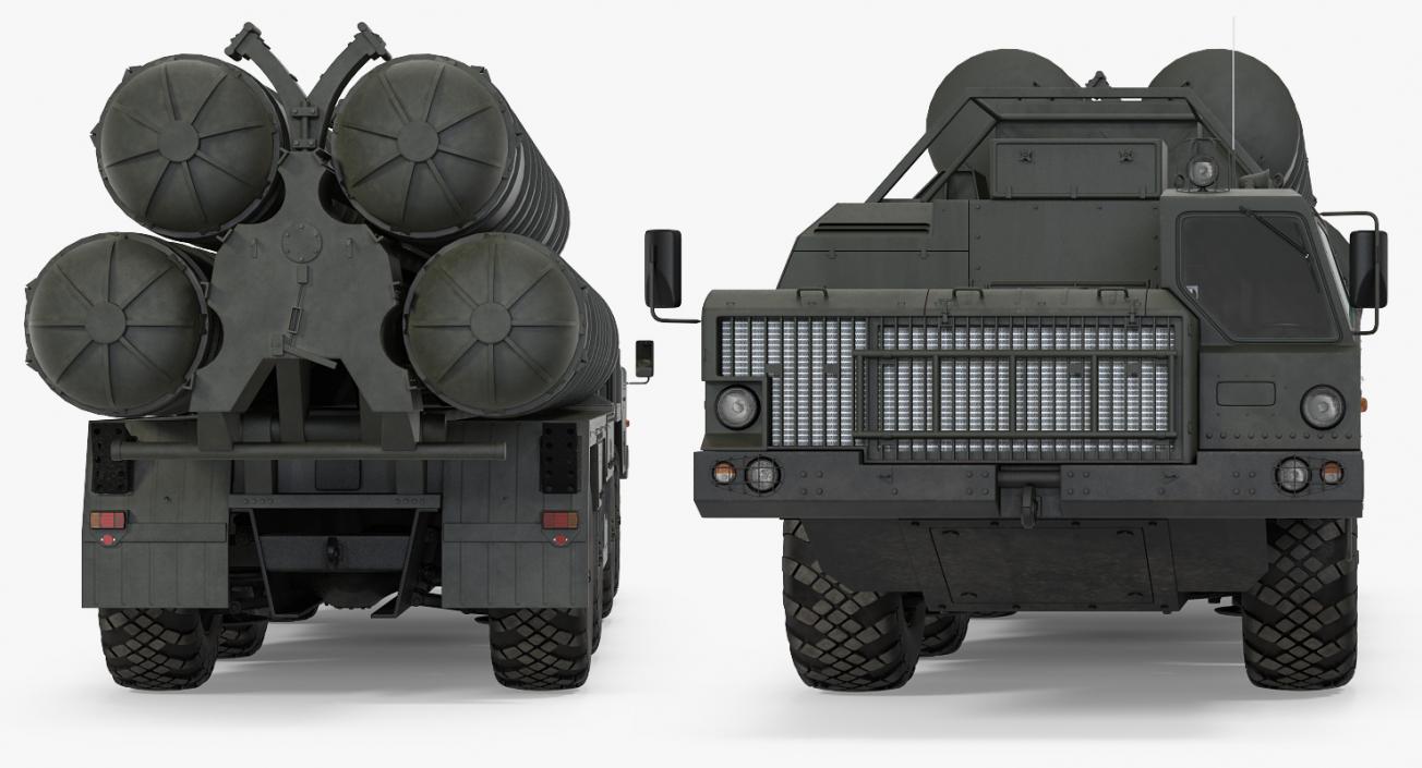 S-300 and S-400 Launch Vehicles Rigged Collection 3D model