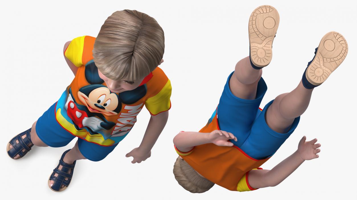 Realistic Child Boy 3D model