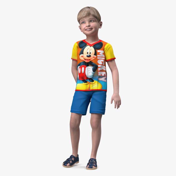 Realistic Child Boy 3D model