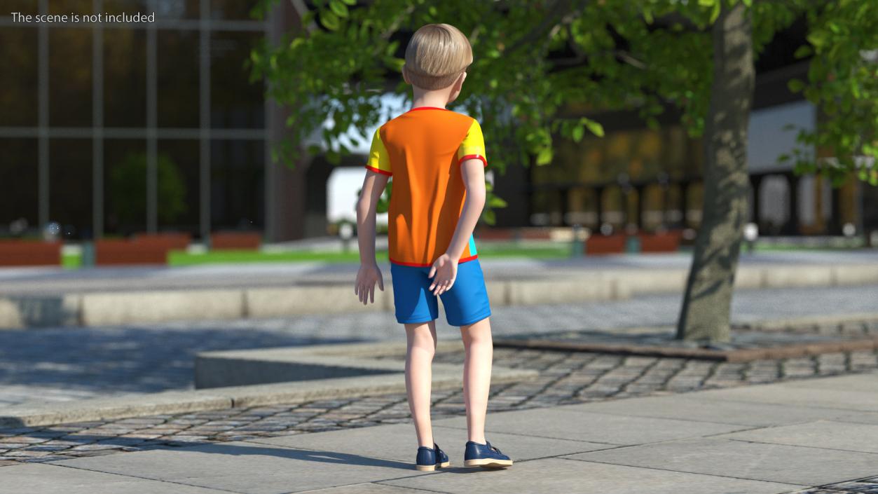 Realistic Child Boy 3D model