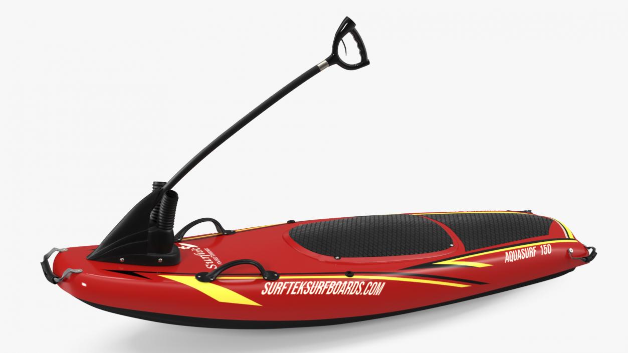 Surftek Aquasurf Jet Surfboard Red 3D model