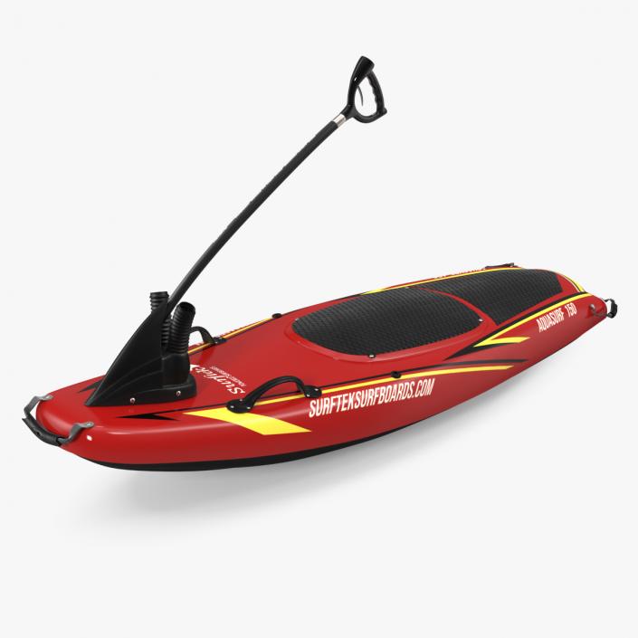 Surftek Aquasurf Jet Surfboard Red 3D model