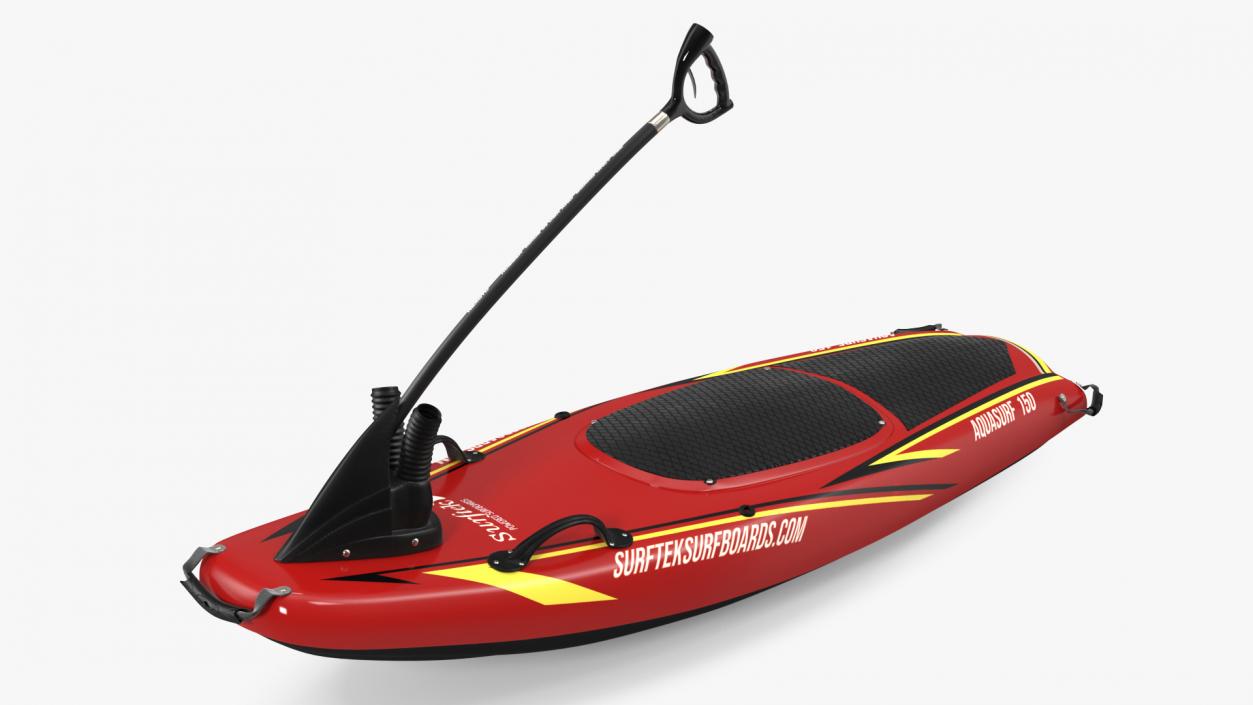 Surftek Aquasurf Jet Surfboard Red 3D model