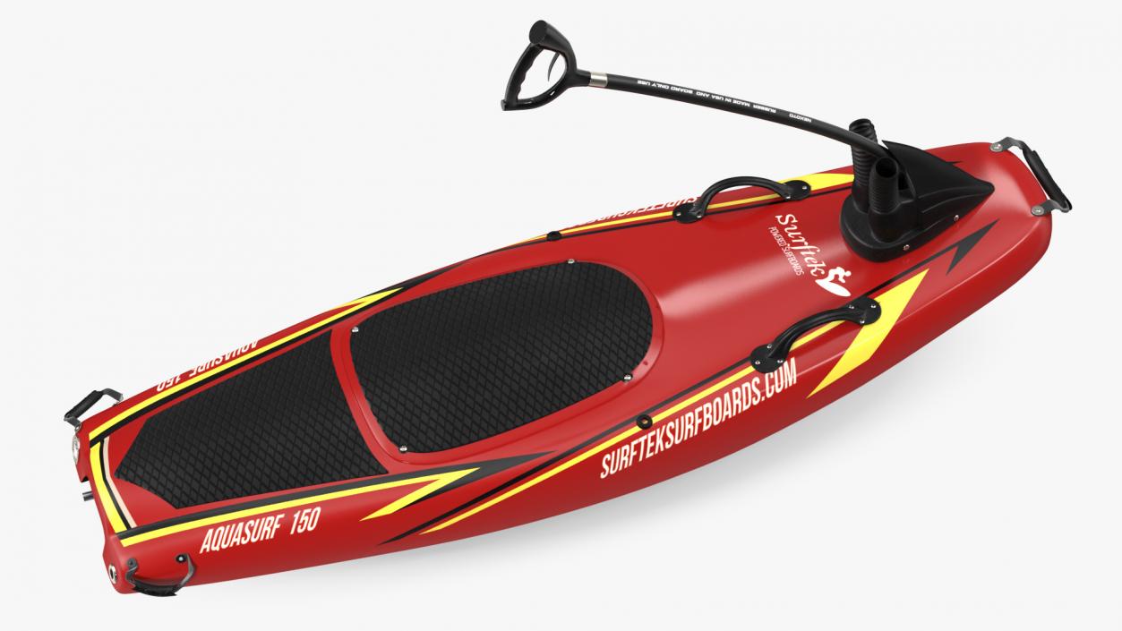 Surftek Aquasurf Jet Surfboard Red 3D model